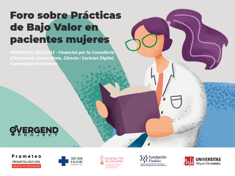 11 de novembre: “Fòrum sobre pràctiques de baix valor en pacients dones” al saló d’actes de l’Hospital Universitari Sant Joan d’Alacant