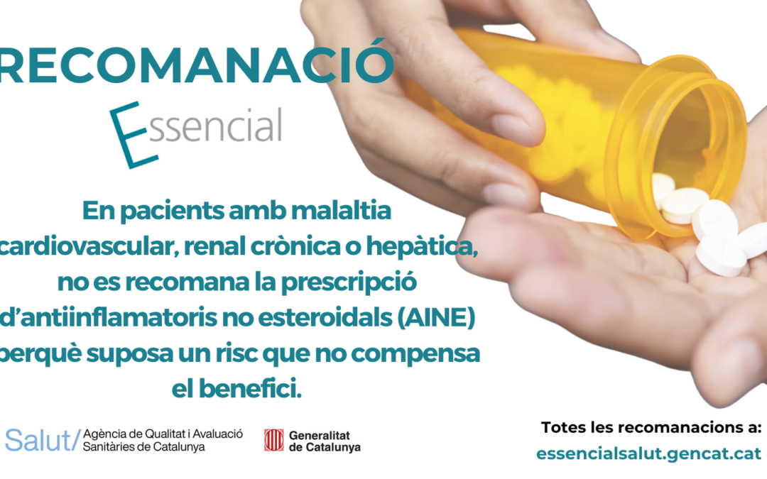 AINE en malaltia cardiovascular, renal crònica o hepàtica.